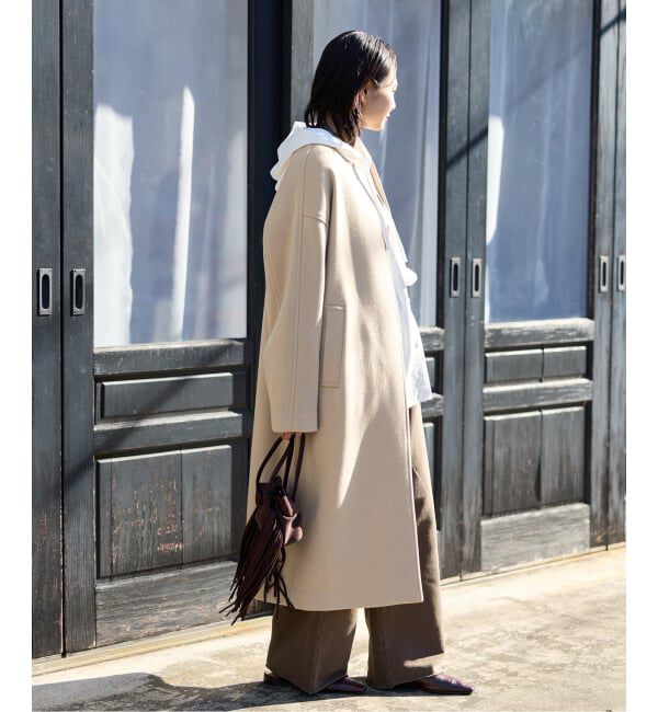 JOURNAL STANDARD「スーパー120ビーバーノーカラーコート」|ノーカラーコート|