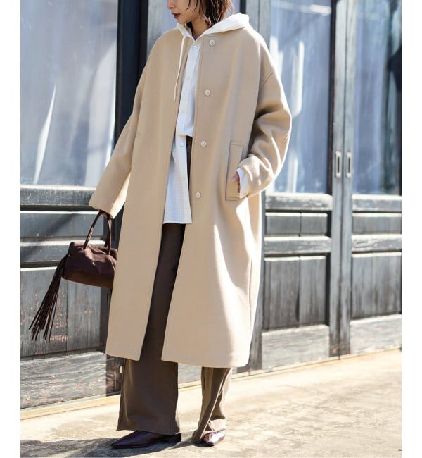 JOURNAL STANDARD「スーパー120ビーバーノーカラーコート」|ノーカラーコート|