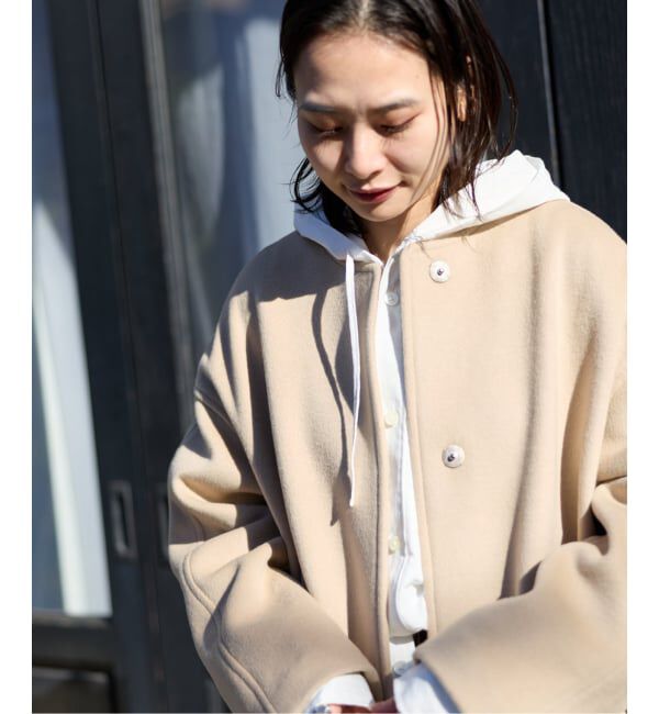 JOURNAL STANDARD「スーパー120ビーバーノーカラーコート」|ノーカラーコート|