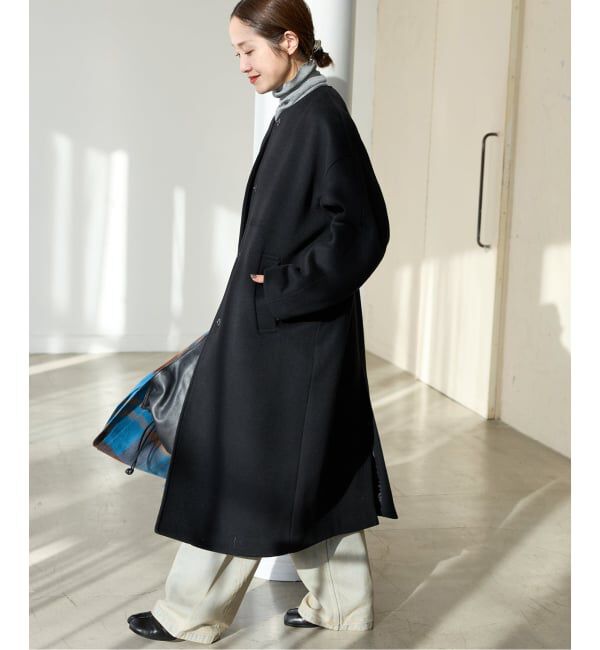 JOURNAL STANDARD「スーパー120ビーバーノーカラーコート」|ノーカラーコート|