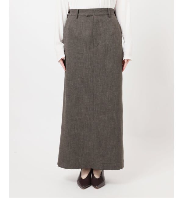 JOURNAL STANDARD relume「［26SS新作 / 防シワ］メランジドビーIラインスカート」|スカート|