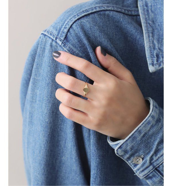 Lilas by Spick&Span「インダイオーバルリング K18」|リング|ゴールド