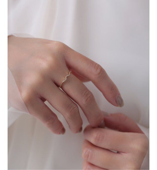 Lilas by Spick&Span「ビーチミルダイヤリング K10」|リング|