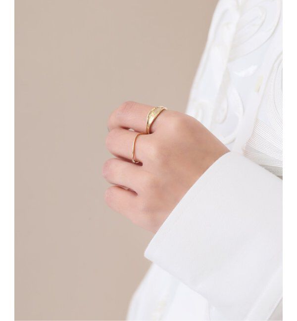 Lilas by Spick&Span「ユラギワイドリング K10」|リング|