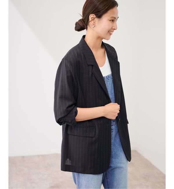 FRAMeWORK「TWトリアセトロピカルシアージャケット」|テーラードジャケット|