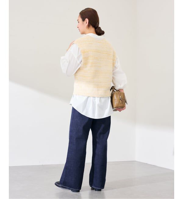 FRAMeWORK「メランジニットベスト」|ニット・セーター|