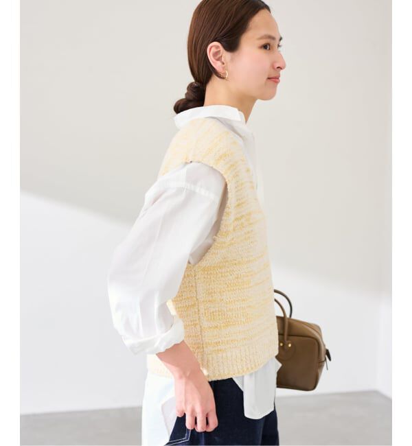 FRAMeWORK「メランジニットベスト」|ニット・セーター|