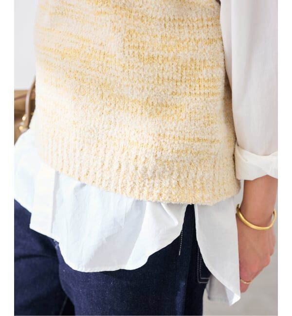 FRAMeWORK「メランジニットベスト」|ニット・セーター|