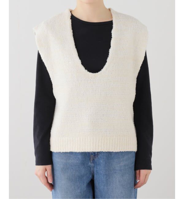 FRAMeWORK「メランジニットベスト」|ニット・セーター|