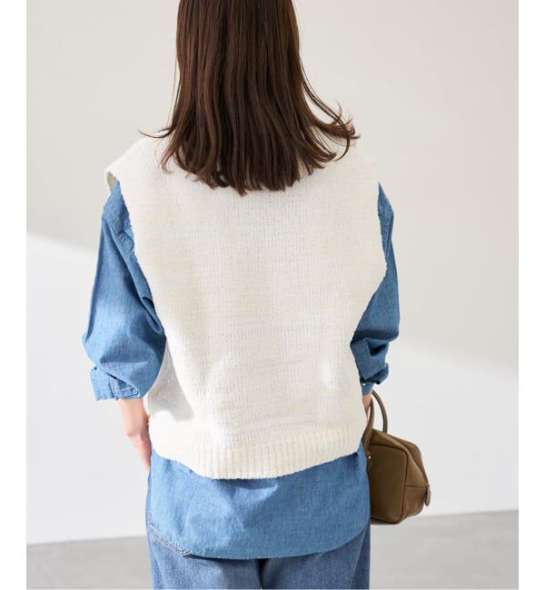 FRAMeWORK「メランジニットベスト」|ニット・セーター|