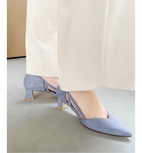  「《予約》5cmポインテッドサイドオープンパンプス」|パンプス|