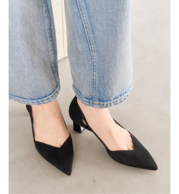  「《予約》5cmポインテッドサイドオープンパンプス」|パンプス|