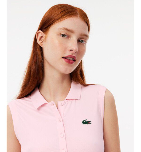 LACOSTE「UVカット UPF50+ ウルトラドライノースリーブゴルフポロシャツ」|ポロシャツ|