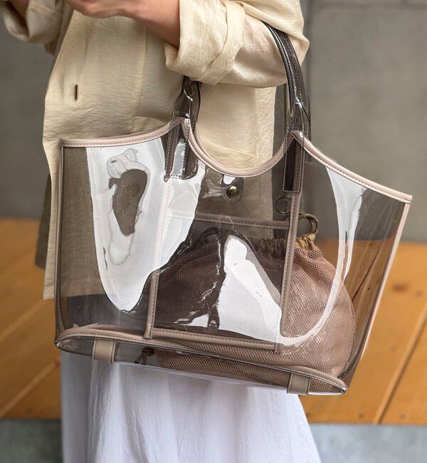NOLLEY'S「PVCトート＆メッシュ巾着バッグ」|トートバッグ|
