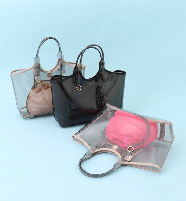 NOLLEY'S「PVCトート＆メッシュ巾着バッグ」|トートバッグ|
