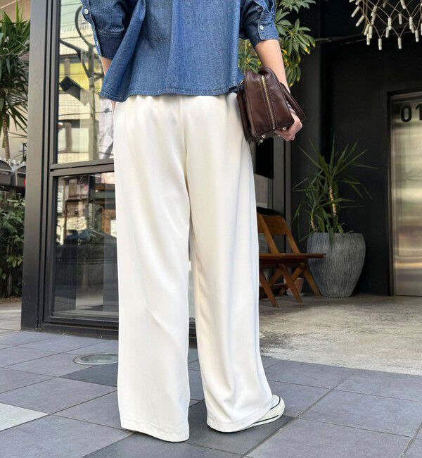 fredy emue「【累計販売数4万本突破！】とろみツイルストレートイージーパンツ」|チノ|