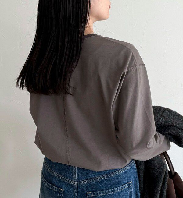 fredy emue「ワンポイント刺繍ロゴロンTシャツ」|Tシャツ・カットソー|