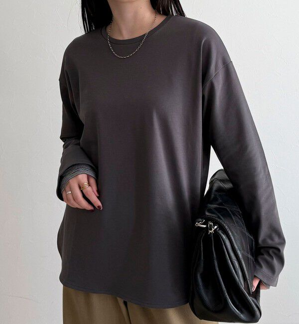 fredy emue「スムースラウンドヘムロンTシャツ」|Tシャツ・カットソー|