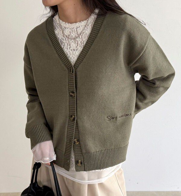 fredy emue「メッセージニットカーディガン」|カーディガン|