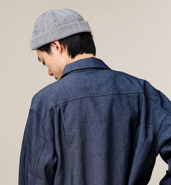 GLOSTER「DENIM /HICKORY ROLL CAP フィッシャーマンキャップ」|キャップ・キャスケット|