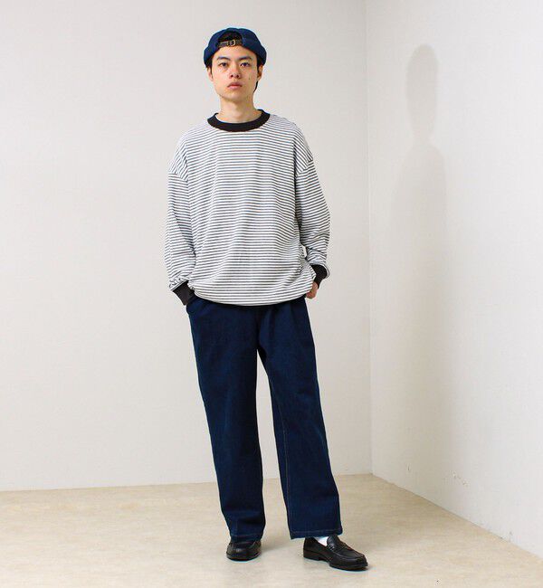 GLOSTER「DENIM /HICKORY ROLL CAP フィッシャーマンキャップ」|キャップ・キャスケット|