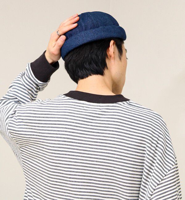 GLOSTER「DENIM /HICKORY ROLL CAP フィッシャーマンキャップ」|キャップ・キャスケット|