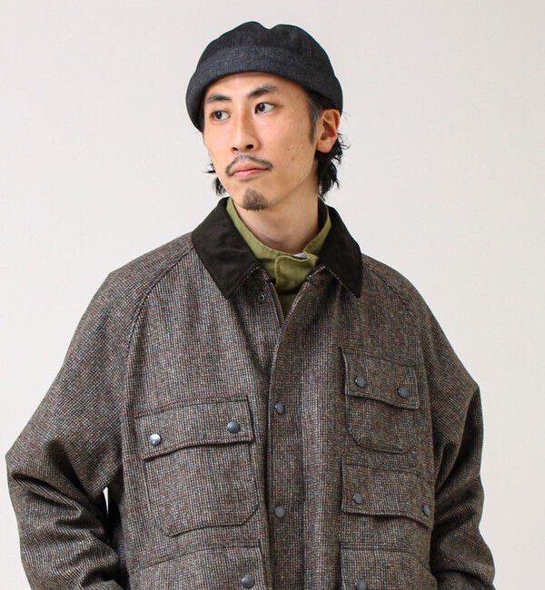 GLOSTER「DENIM /HICKORY ROLL CAP フィッシャーマンキャップ」|キャップ・キャスケット|