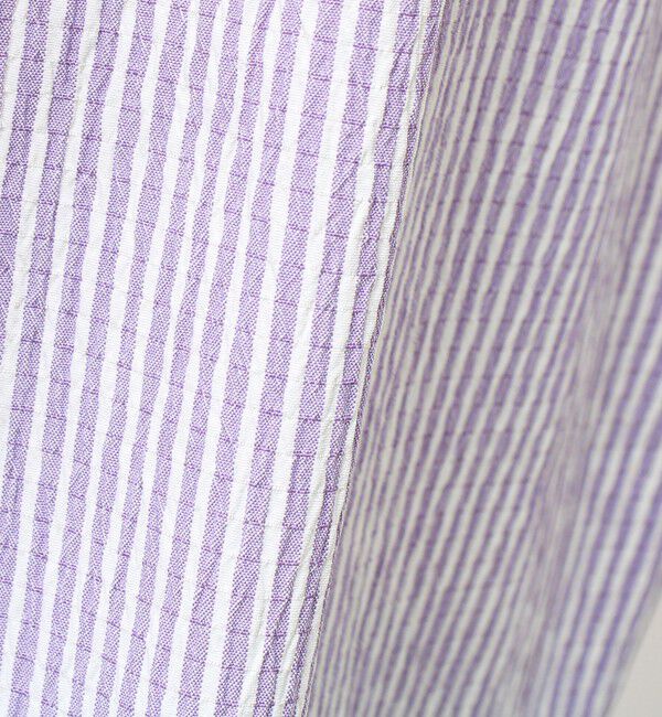 GLOSTER「【清涼感のある表情】ストライプレギュラーカラーシャツ」|シャツ・ブラウス|