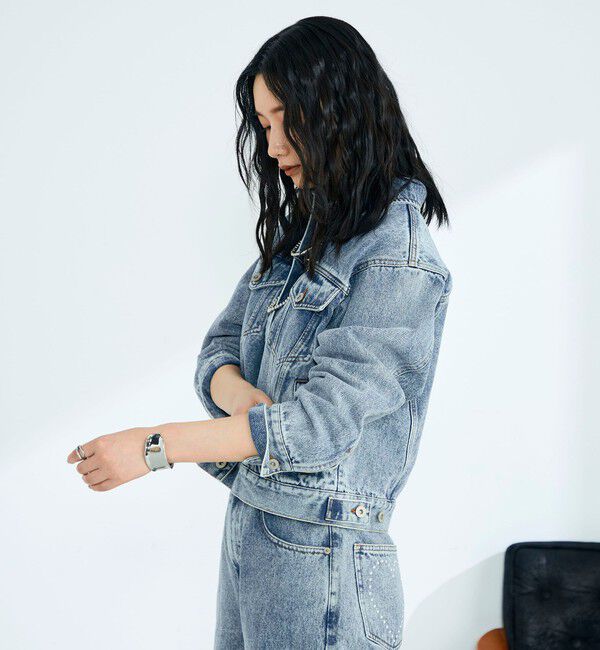 fredy emue「《セットアップ対応》コンパクトデニムジャケット」|デニムジャケット|