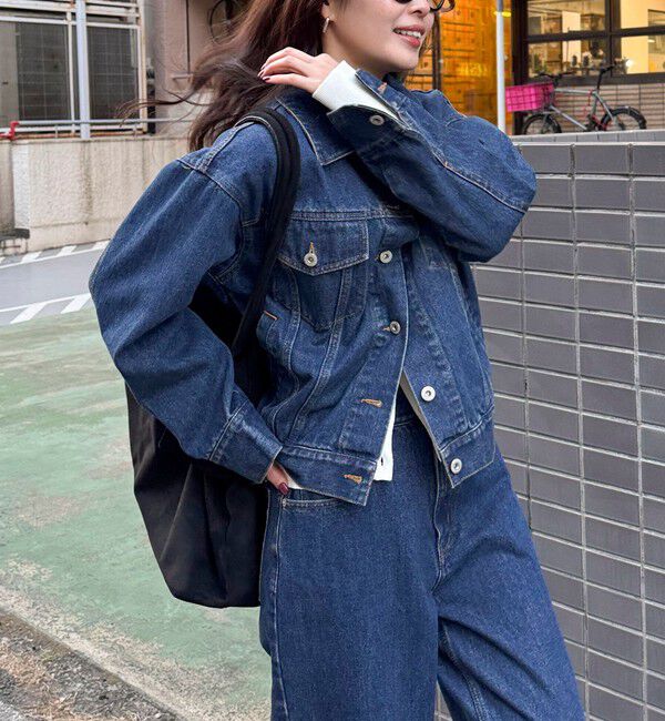 fredy emue「《セットアップ対応》コンパクトデニムジャケット」|デニムジャケット|