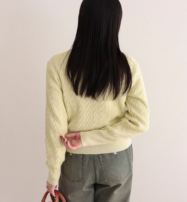 fredy emue「FR刺繍ケーブル柄ニットカーディガン」|カーディガン|