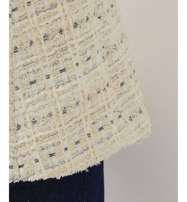 VIS「【WEB限定】ノーカラーツイードジレ」|ベスト・ジレ|