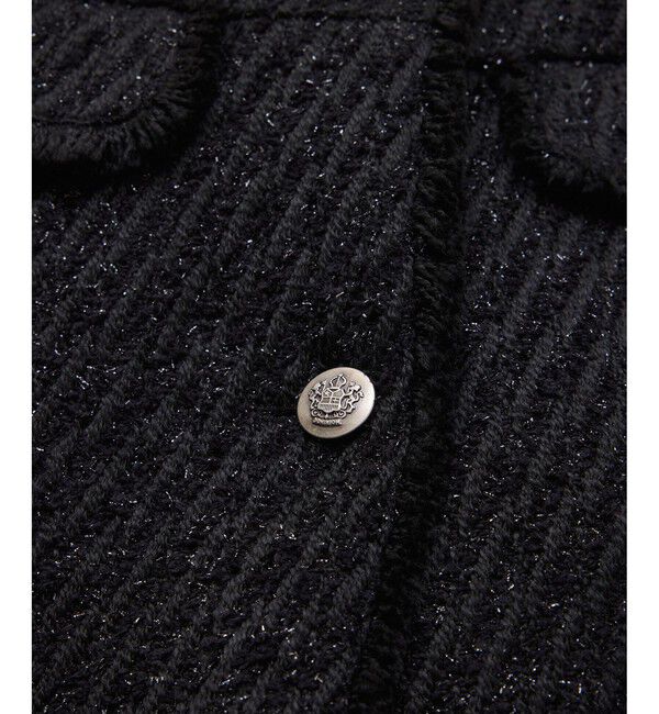 VIS「【WEB限定】ノーカラーツイードジレ」|ベスト・ジレ|