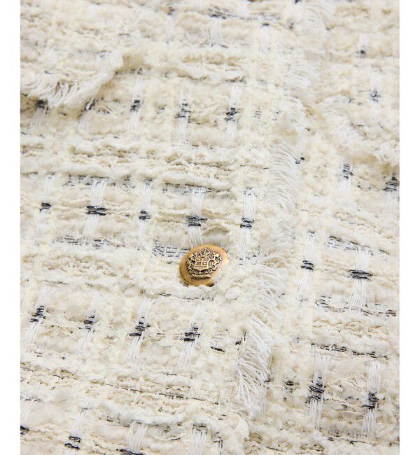 VIS「【WEB限定】ノーカラーツイードジレ」|ベスト・ジレ|