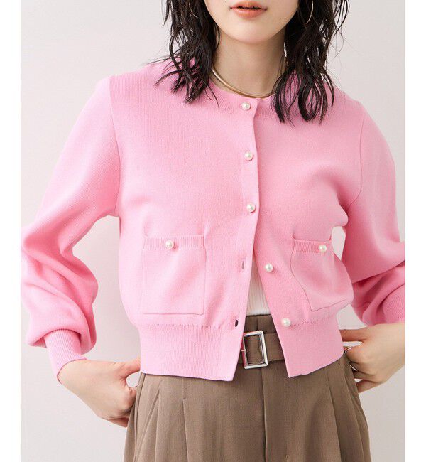 VIS「パールボタンカーディガン」|カーディガン|