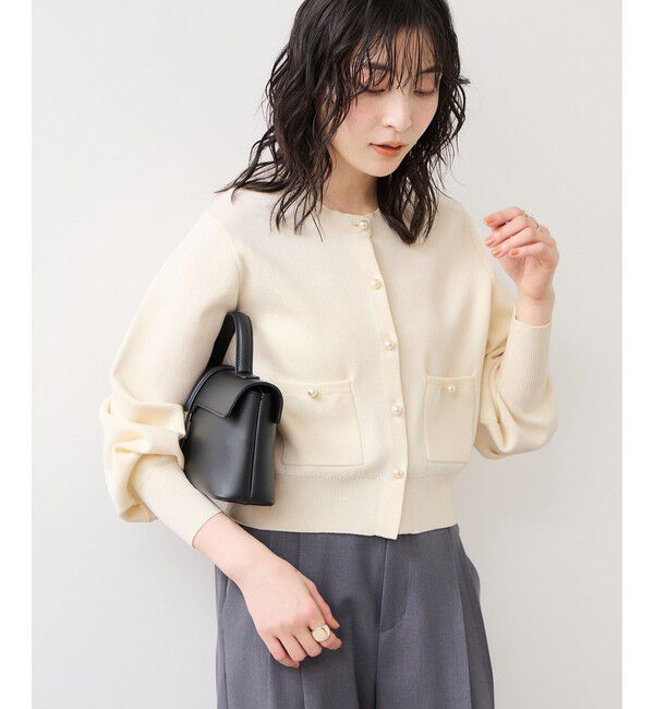 VIS「パールボタンカーディガン」|カーディガン|