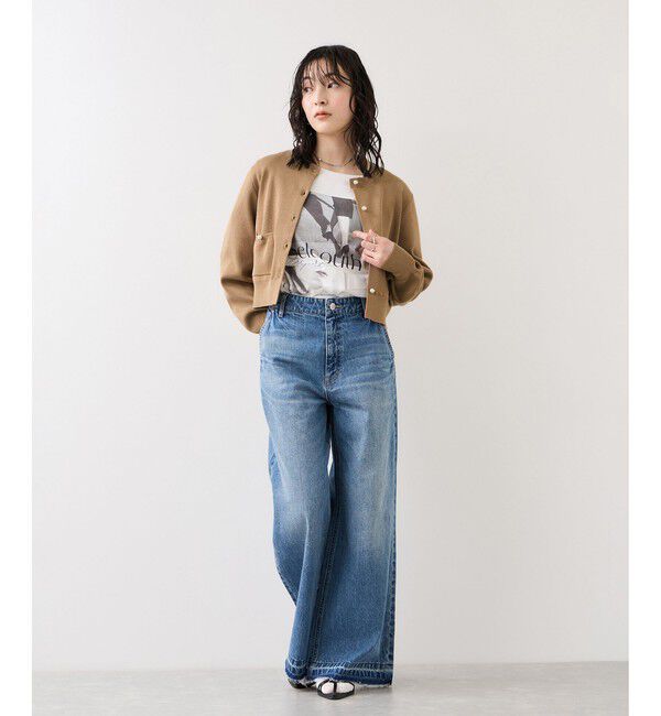 VIS「パールボタンカーディガン」|カーディガン|