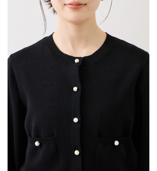 VIS「パールボタンカーディガン」|カーディガン|