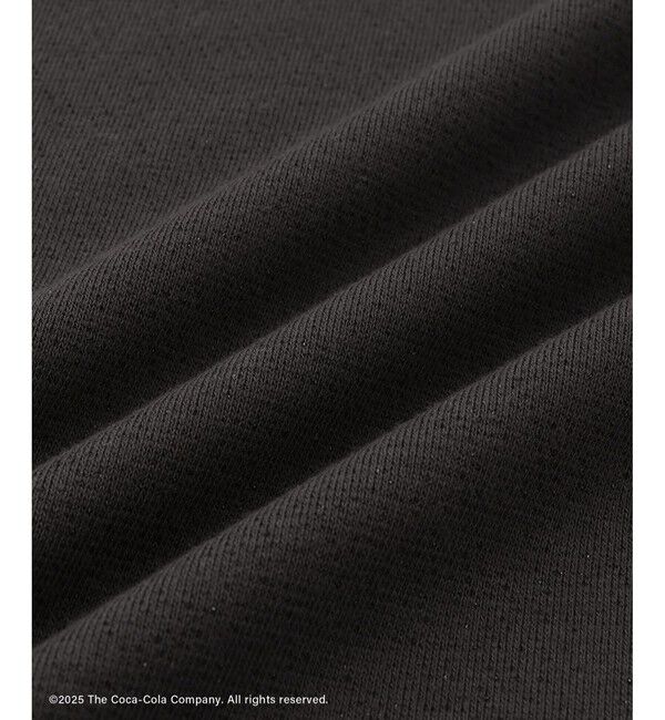 Rope&rsquo;Picnic「【Coca-Cola】【汗染み加工・セットアップ対応】ラメ入りミニ裏毛フレンチスリーブTシャツ」|Tシャツ・カットソー|