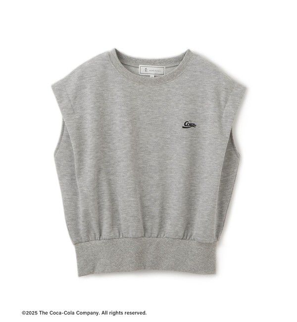 Rope&rsquo;Picnic「【Coca-Cola】【汗染み加工・セットアップ対応】ラメ入りミニ裏毛フレンチスリーブTシャツ」|Tシャツ・カットソー|