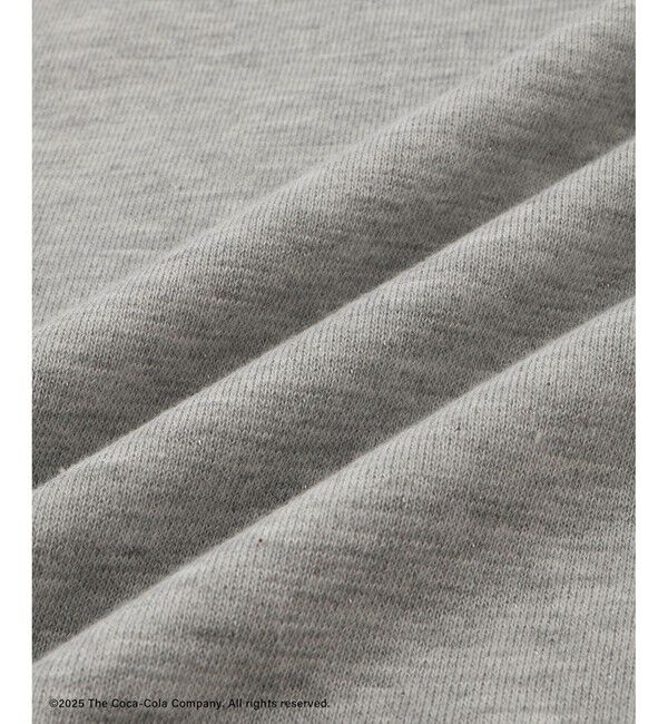 Rope&rsquo;Picnic「【Coca-Cola】【汗染み加工・セットアップ対応】ラメ入りミニ裏毛フレンチスリーブTシャツ」|Tシャツ・カットソー|
