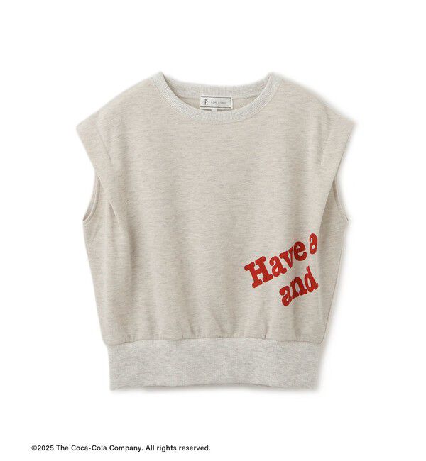 Rope&rsquo;Picnic「【Coca-Cola】【汗染み加工・セットアップ対応】ラメ入りミニ裏毛フレンチスリーブTシャツ」|Tシャツ・カットソー|