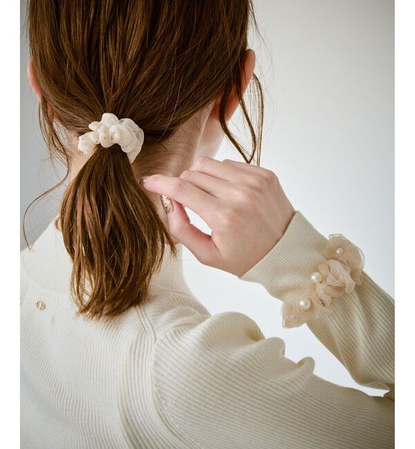 ROPE PICNIC PASSAGE「キラキラパールミニシュシュセット」|ヘアゴム・シュシュ|