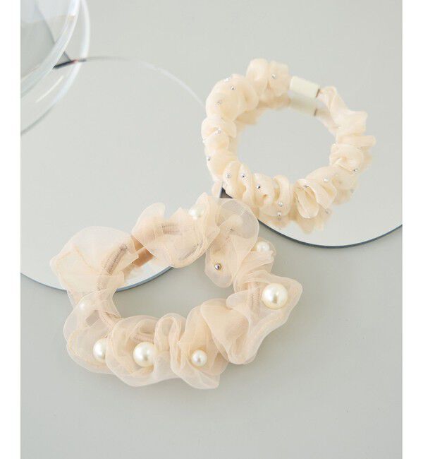 ROPE PICNIC PASSAGE「キラキラパールミニシュシュセット」|ヘアゴム・シュシュ|