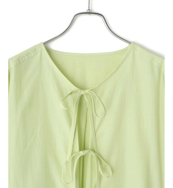 ADAM ET ROPE'「【サステナブル】リボンブラウス」|シャツ・ブラウス|