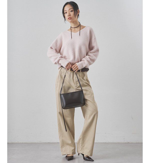  「フォックスウール Vネックプルオーバー」|ニット・セーター|