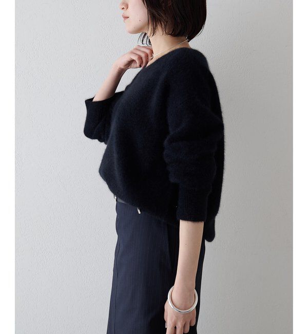  「フォックスウール Vネックプルオーバー」|ニット・セーター|