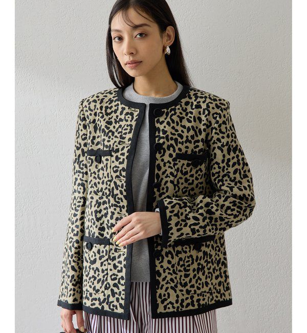  「リネンレオパードジャケット」|その他|