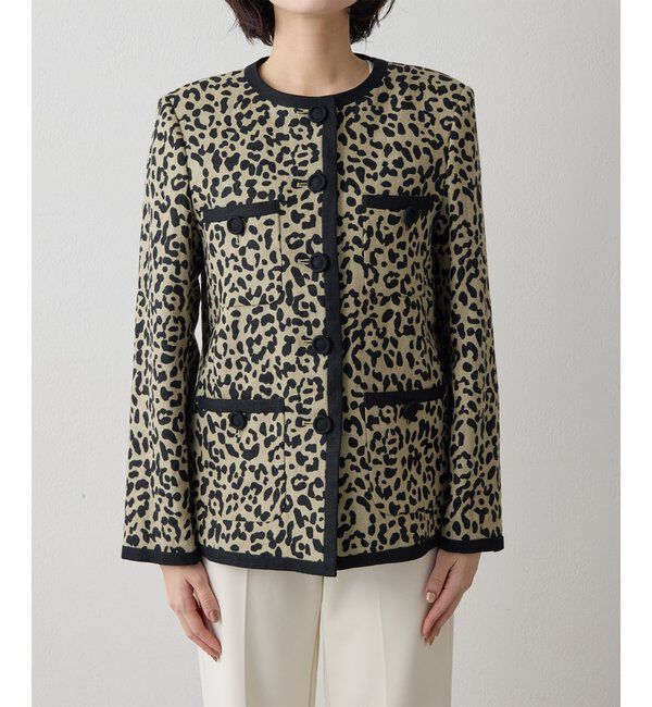  「リネンレオパードジャケット」|その他|
