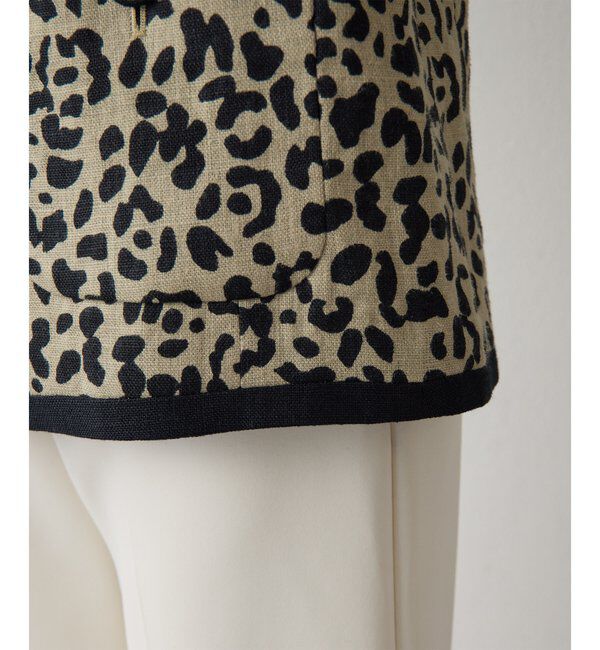  「リネンレオパードジャケット」|その他|